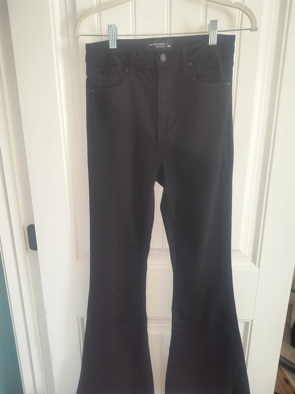 Just Black Black Flare Jeans - High Waist Wide Leg